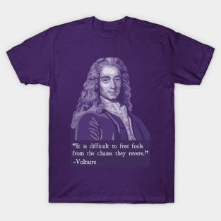 Voltaire Portrait And Quote T-Shirt